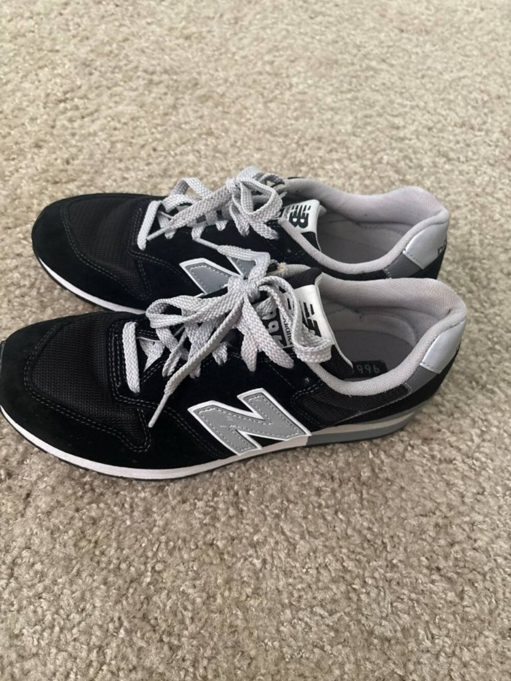 New Balance 996 CM996BP Black Gray Suede Mesh Sneakers Men's US 7.5 EU 40.5